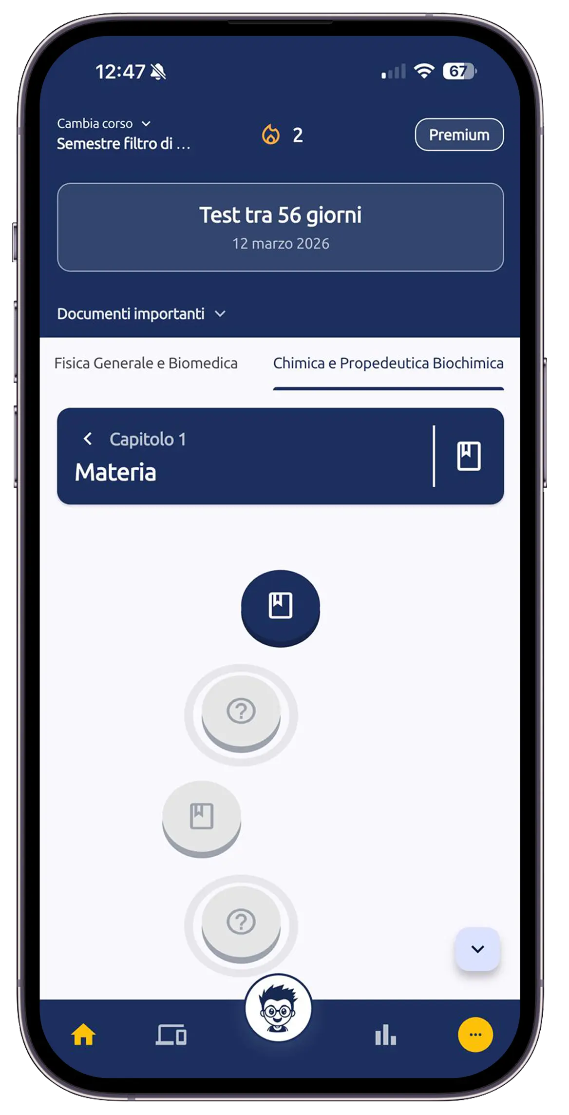 TestBuddy app — percorso di studio adattivo